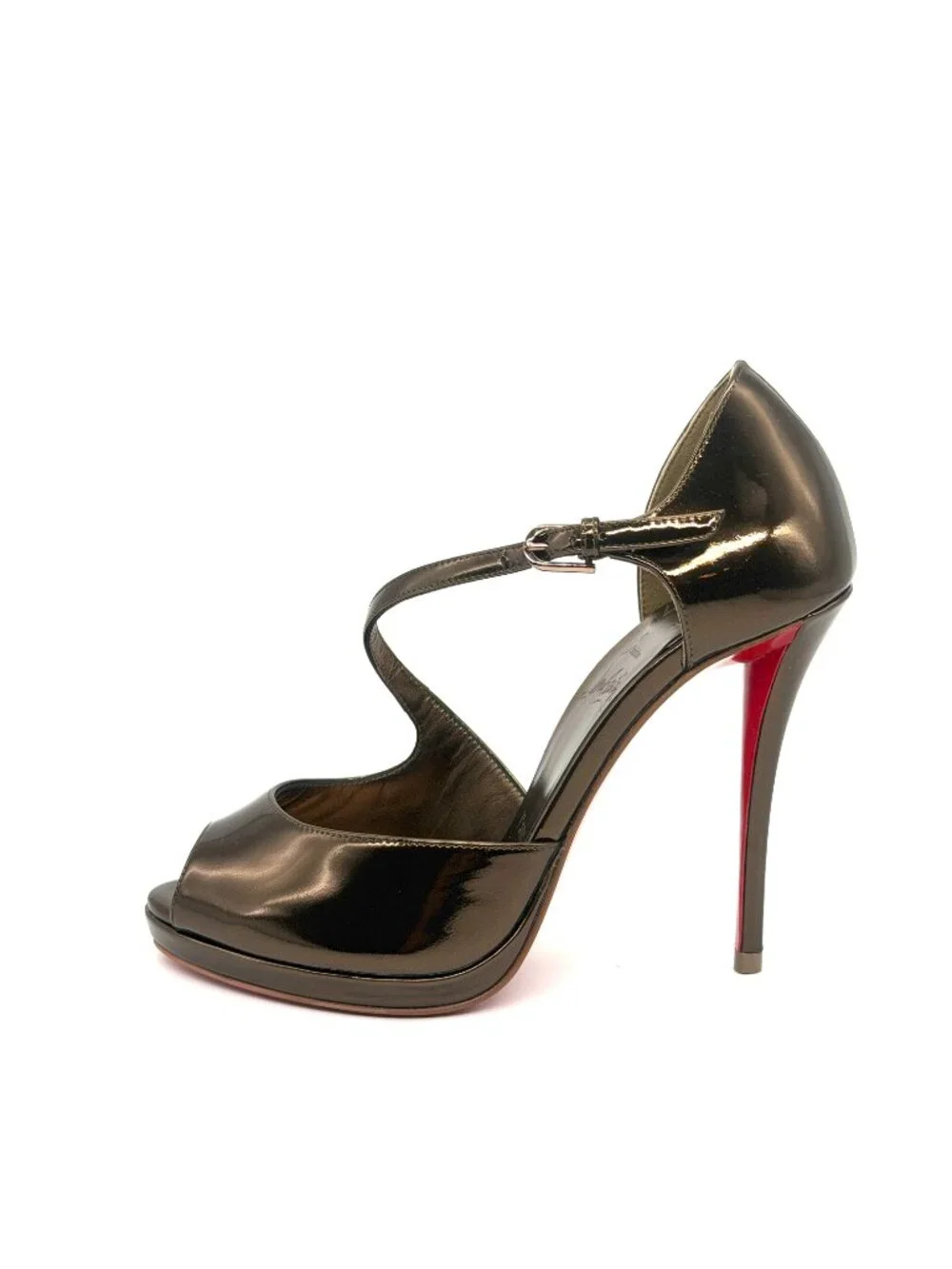Christian Louboutin MISS ZIGOURATA ALTA.120 Cross Strap Pumps Heels Sandal